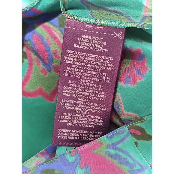 NEW Ralph Lauren Purple Label Jarvis Filigree Silk Bodysuit Scarf Womens Italy - Picture 16 of 16